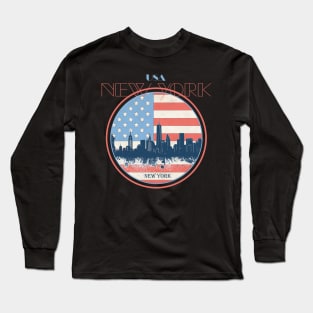 new york skyline Long Sleeve T-Shirt